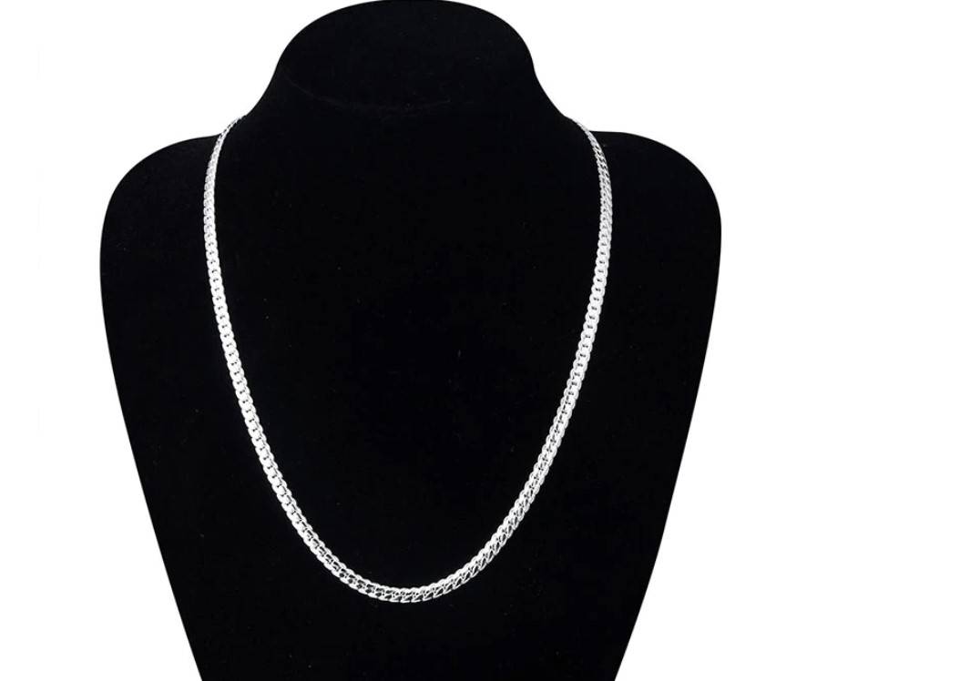 Women's Silver Plated Chain Necklace