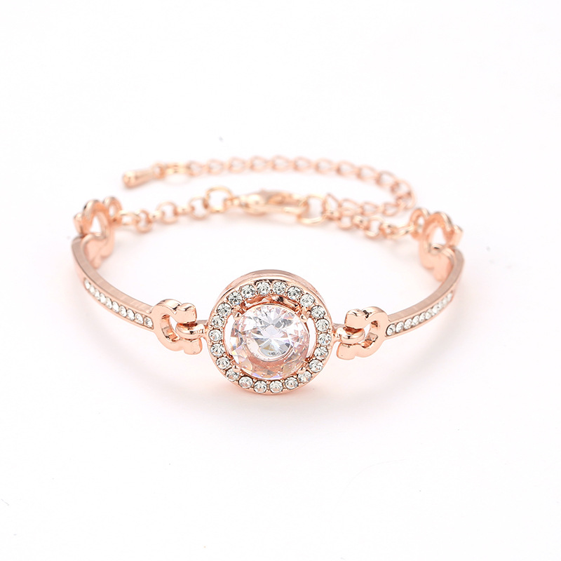 Rose Gold / Silver Metal Bangle Bracelet for Women