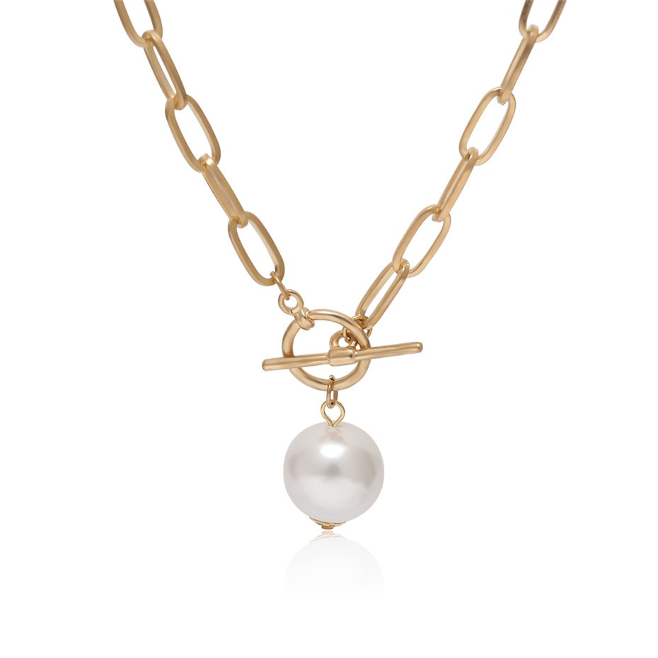 Women's Imitation Pearl Pendant Necklaces