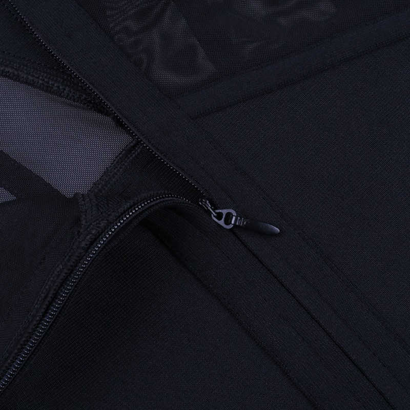 Sexy Women's Bodycon Dress with Mesh Detail