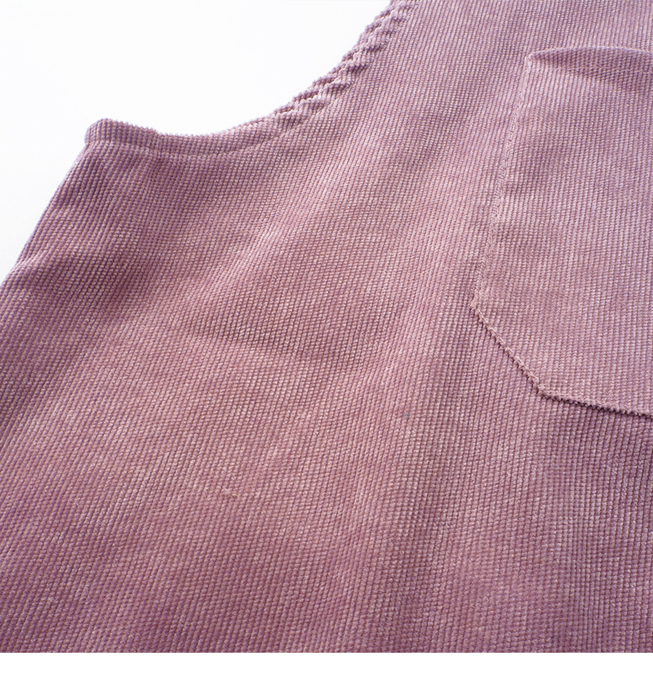 Preppy Style Corduroy Dress for Women