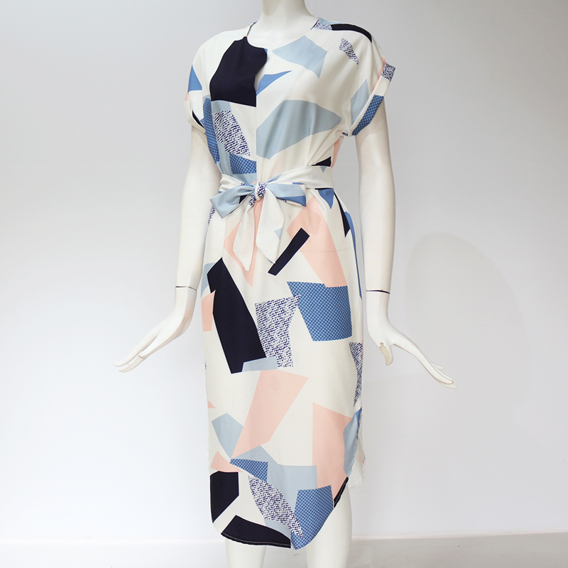 Women's V-Neck Floral Printed Dress