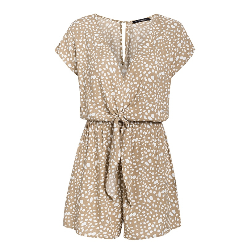 Women's Bohemian Style Leopard Pattern Rompers