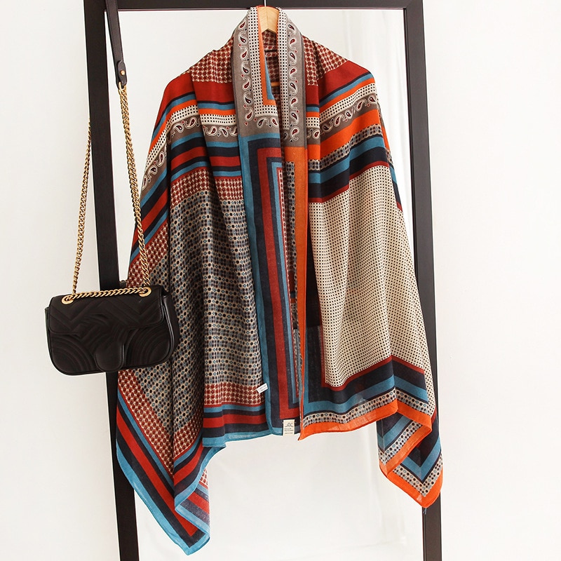 Printed Cotton Scarf for Women