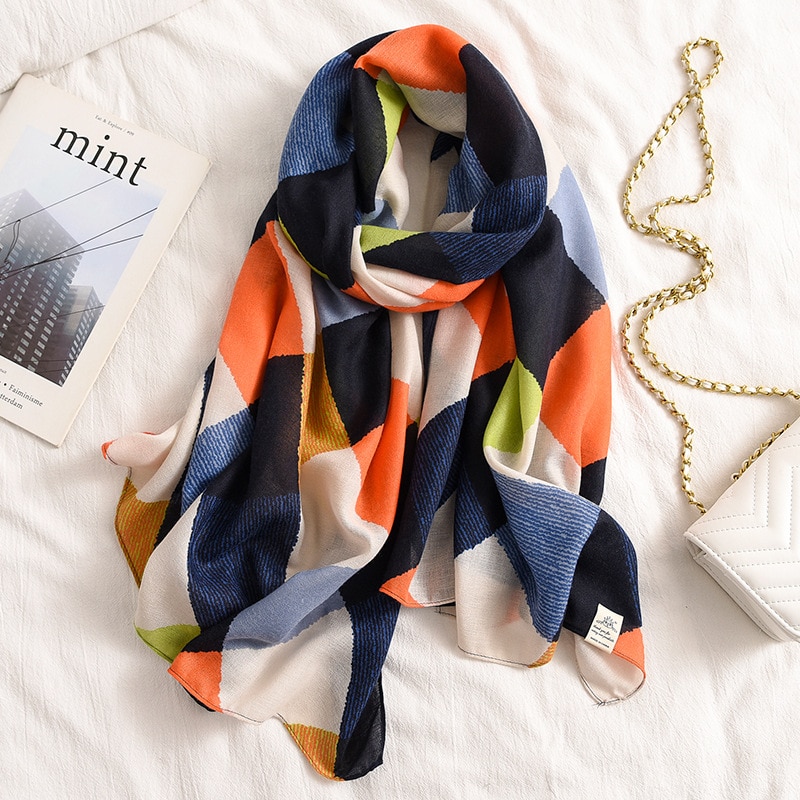 Printed Cotton Scarf for Women