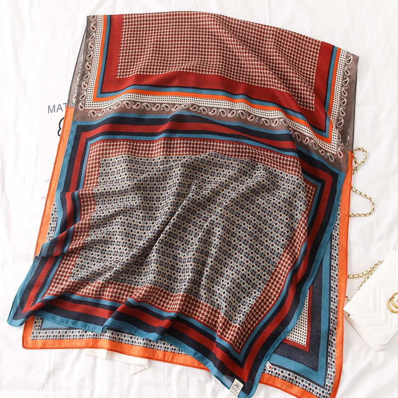 Printed Cotton Scarf for Women