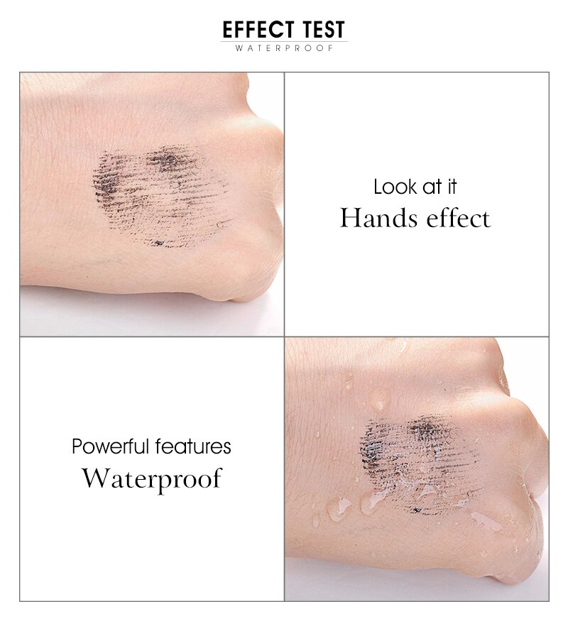 Curling Waterproof Black Mascara