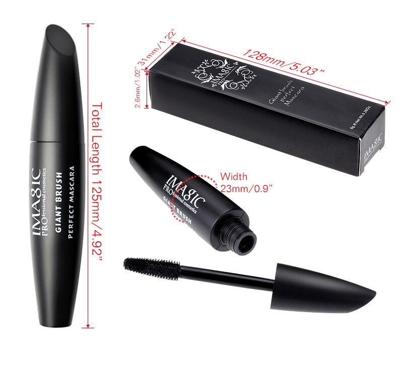 Curling Waterproof Black Mascara