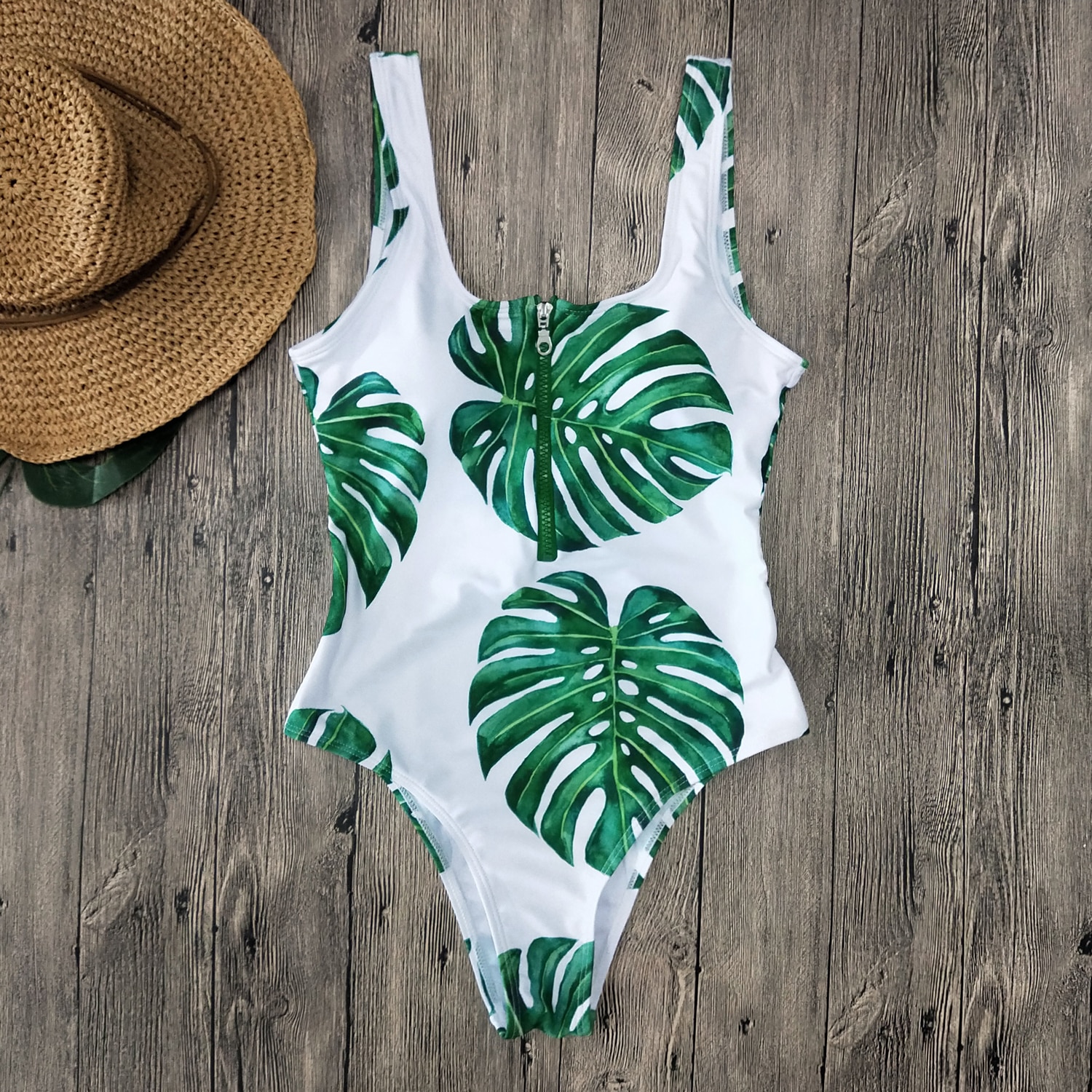 Women's Striped One Piece Swimsuit