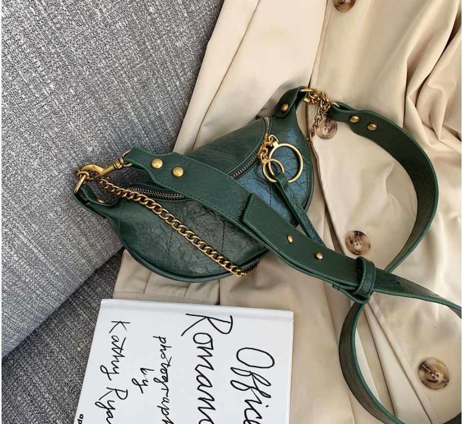 Women's Trendy Hoop Zipper Crossbody Bag