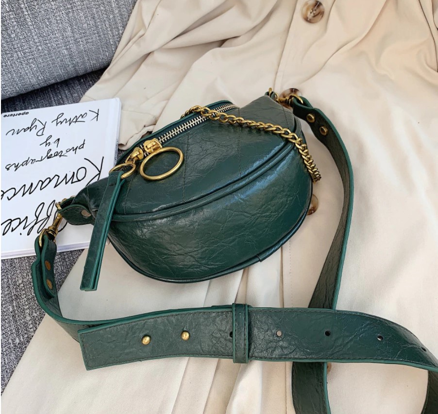 Women's Trendy Hoop Zipper Crossbody Bag