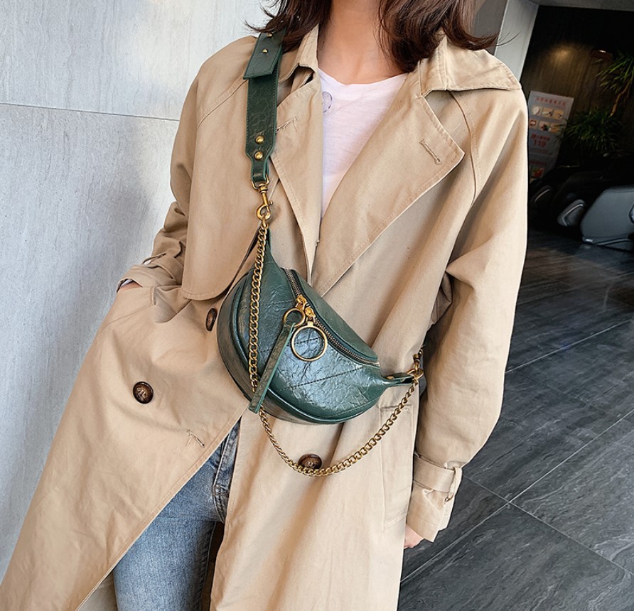 Women's Trendy Hoop Zipper Crossbody Bag