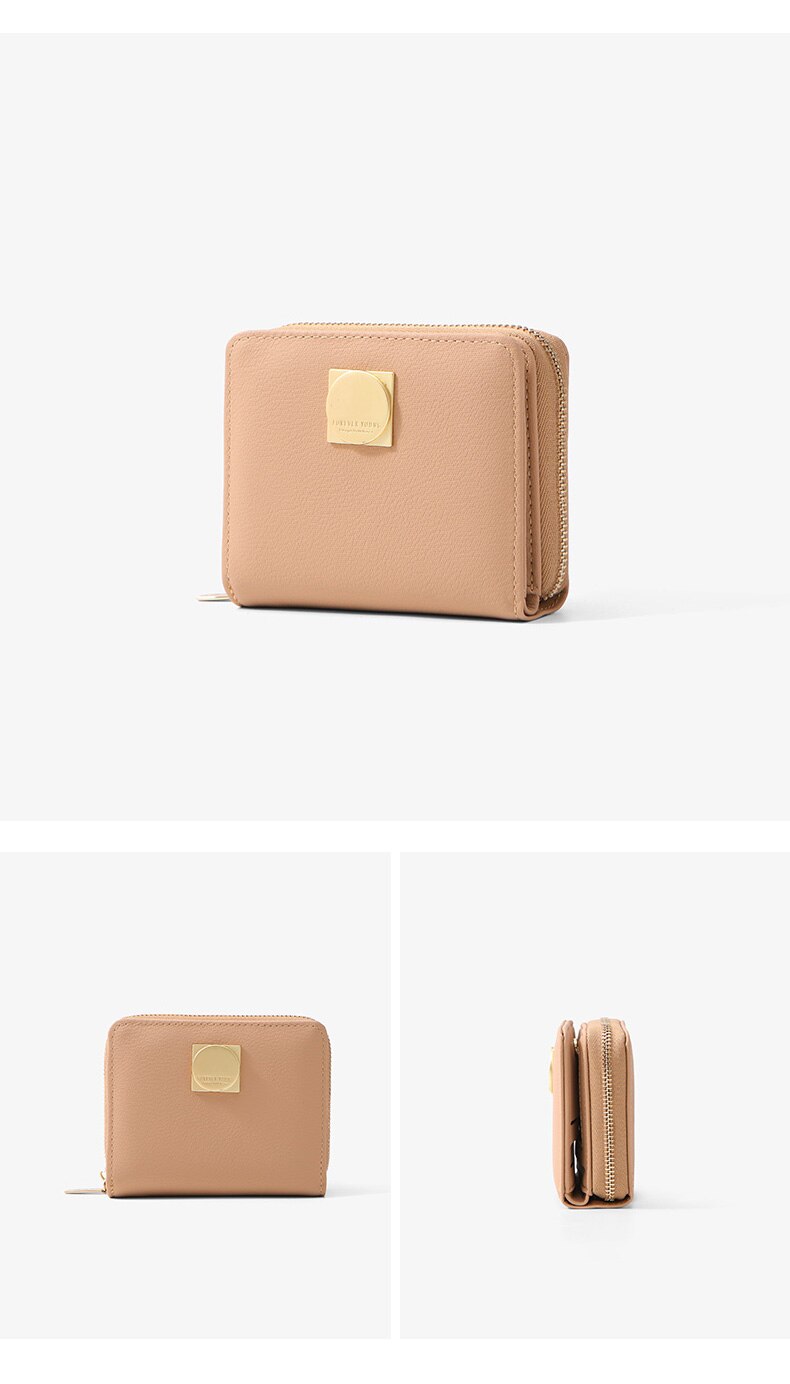 Women's Casual Plain Coloured Coin Wallet