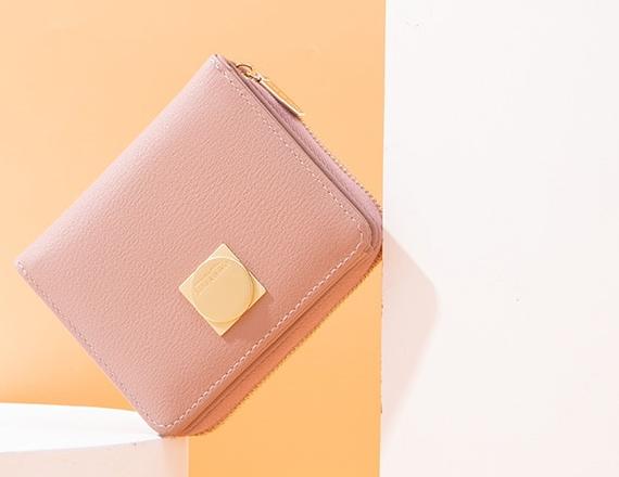 Women's Casual Plain Coloured Coin Wallet