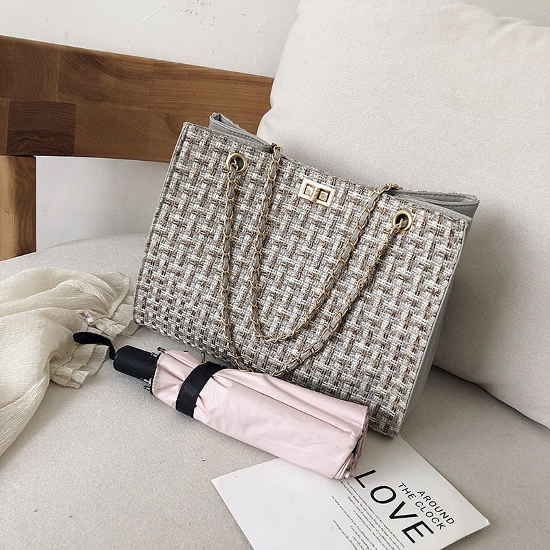 Women's Elegant Style Canvas Shoulder Bag