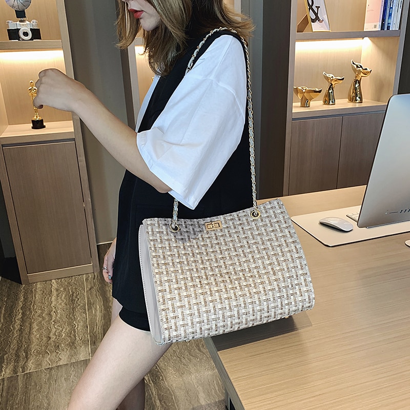 Women's Elegant Style Canvas Shoulder Bag