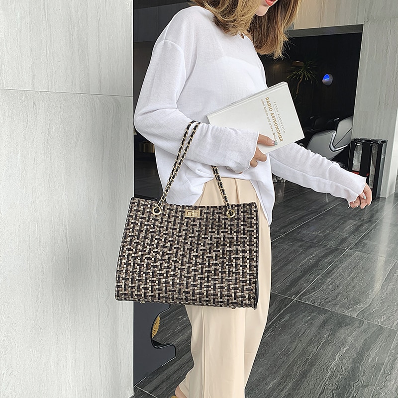 Women's Elegant Style Canvas Shoulder Bag