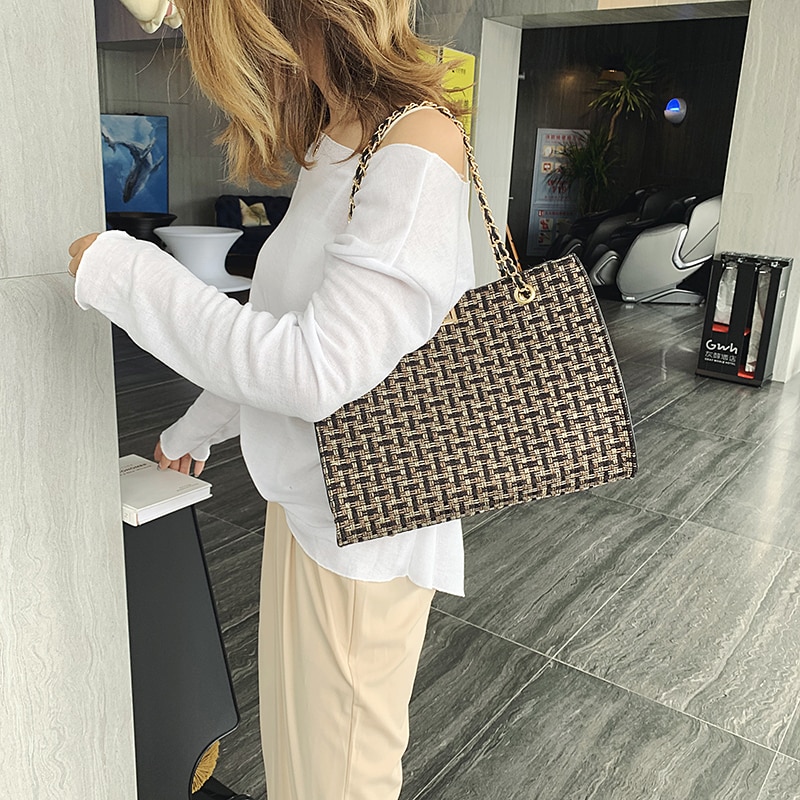 Women's Elegant Style Canvas Shoulder Bag