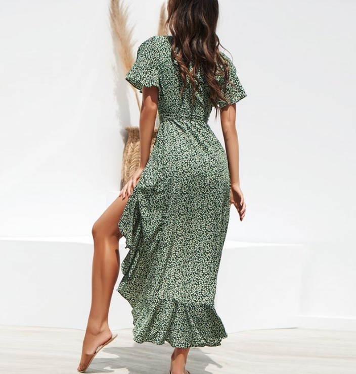 Multicolored Women's Maxi Dress in Boho Style