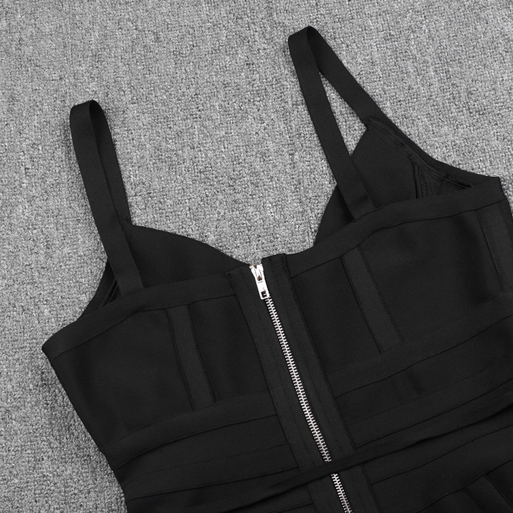 Women's Plus Size Mini Black Dress