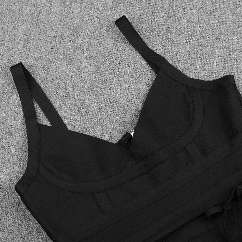 Women's Plus Size Mini Black Dress