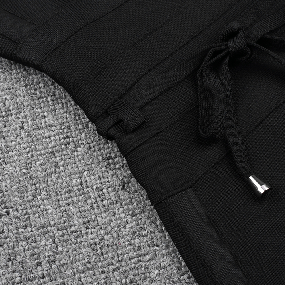 Women's Plus Size Mini Black Dress