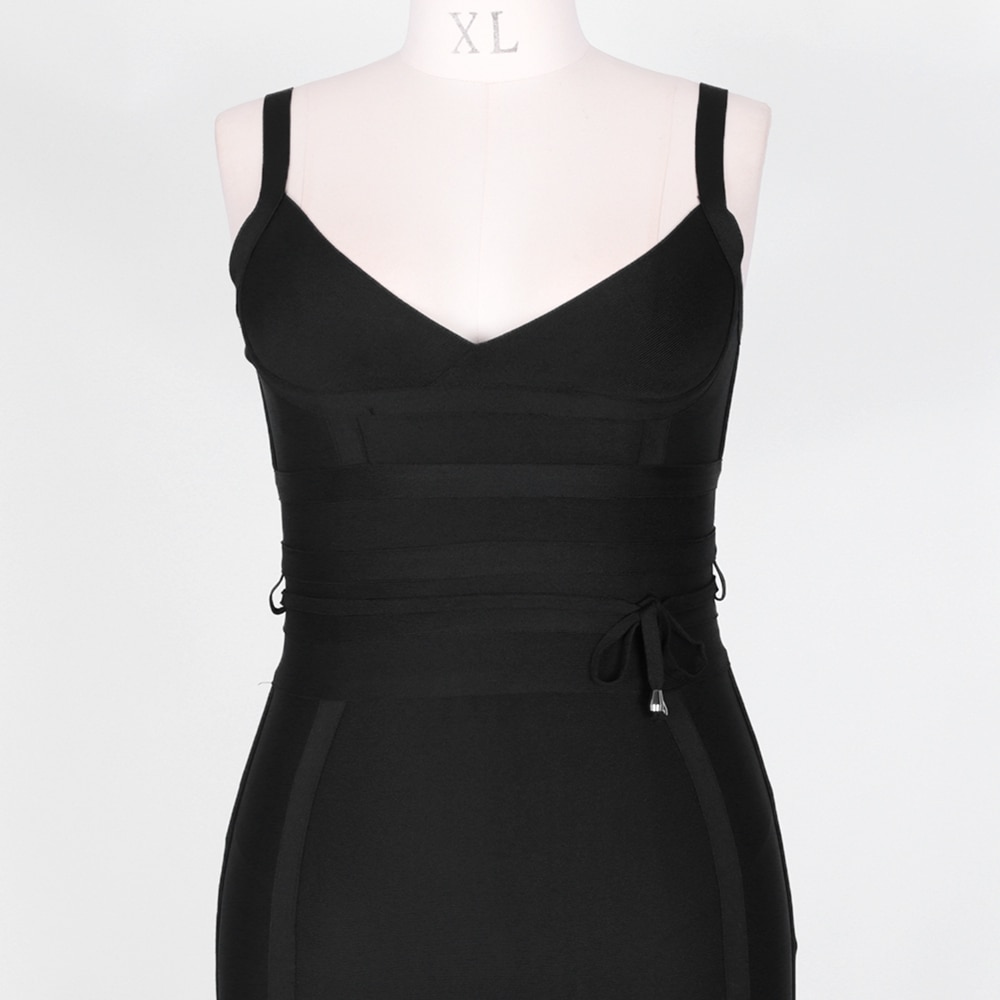 Women's Plus Size Mini Black Dress