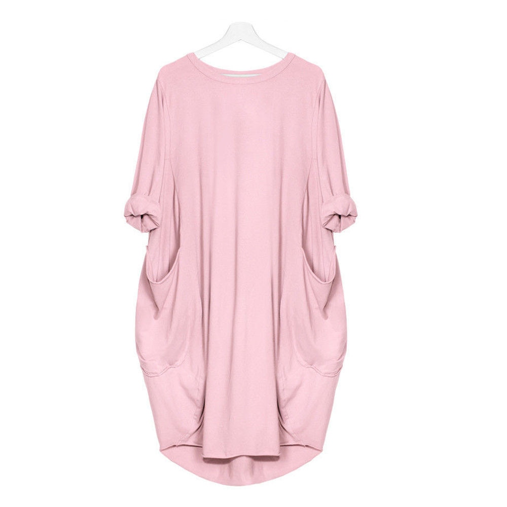 Women's Plus Size Casual Summer Cotton Dress