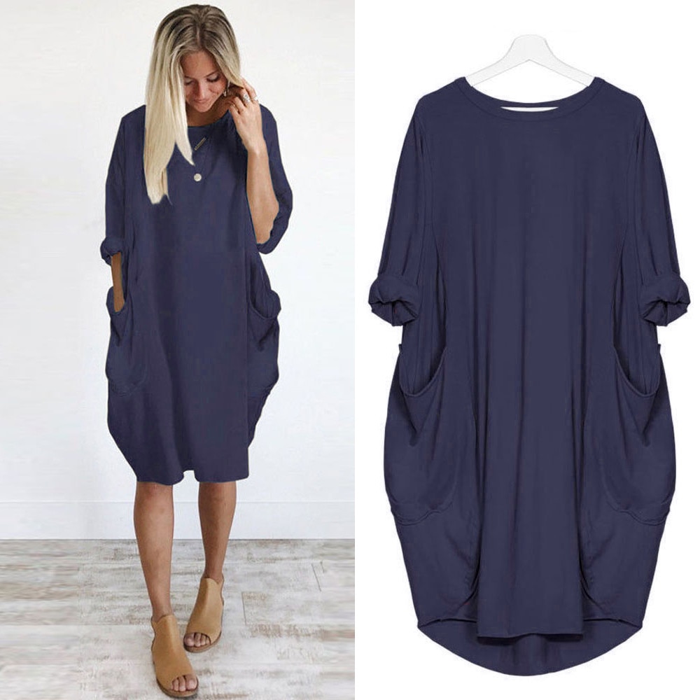 Women's Plus Size Casual Summer Cotton Dress