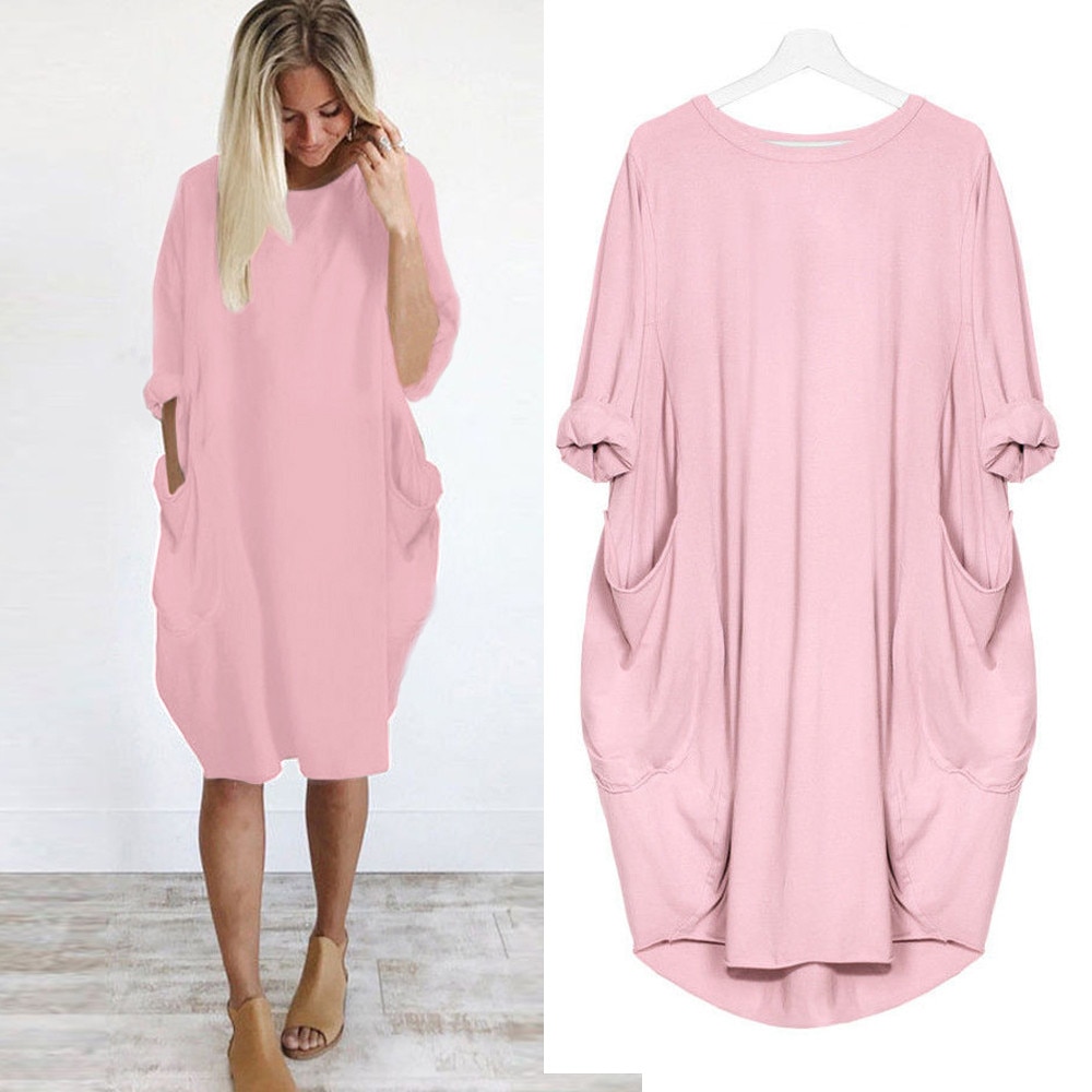 Women's Plus Size Casual Summer Cotton Dress