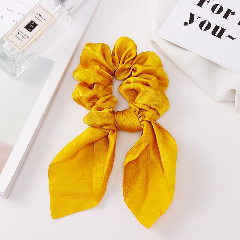 Colorful Chiffon Scrunchie with Knot