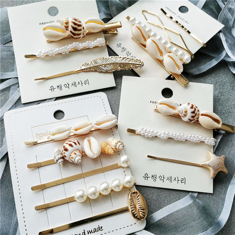 Women's Sea Themed Pearls Hair Accessories