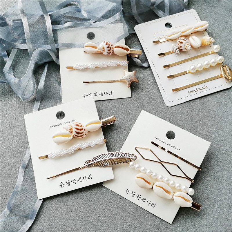 Women's Sea Themed Pearls Hair Accessories