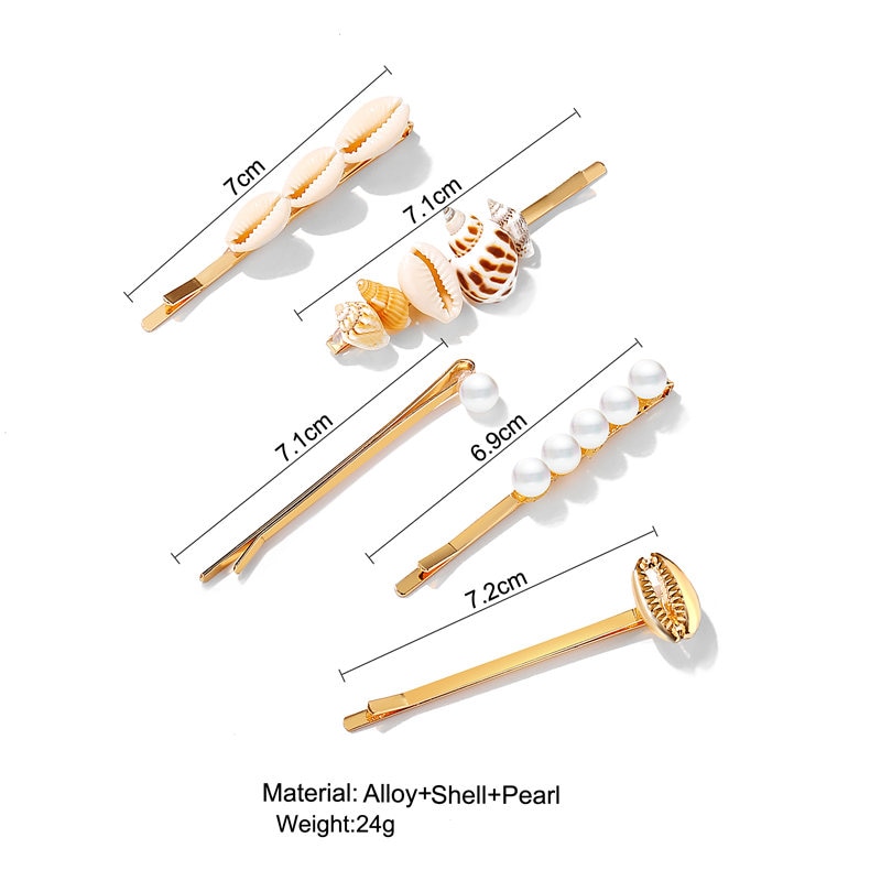 Women's Sea Themed Pearls Hair Accessories