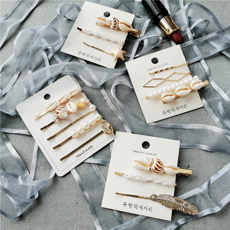 Women's Sea Themed Pearls Hair Accessories