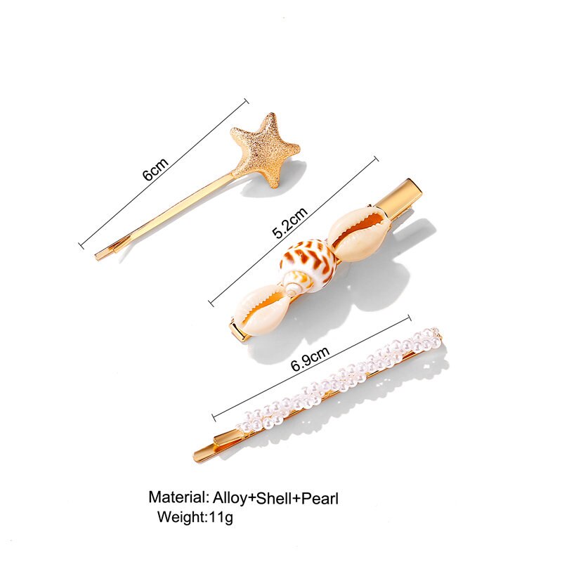 Women's Sea Themed Pearls Hair Accessories