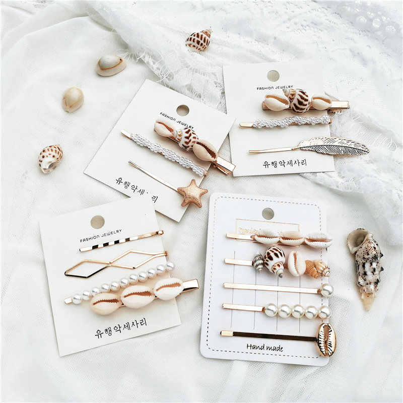 Women's Sea Themed Pearls Hair Accessories