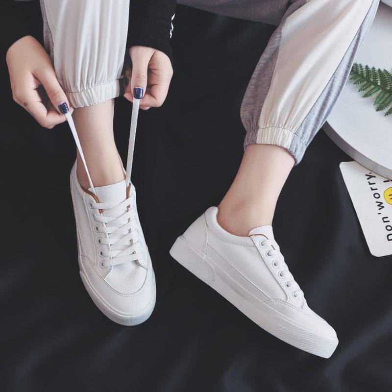 Women's Fashion Casual Plain Coloured Sneakers