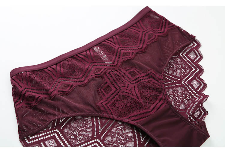 Hollow Lace Push-up Bra and Panty Set for Women