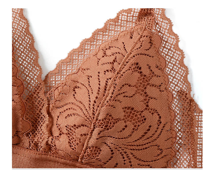 Embroidered Lace Push-up Bra and Panty Lingerie Set for Women