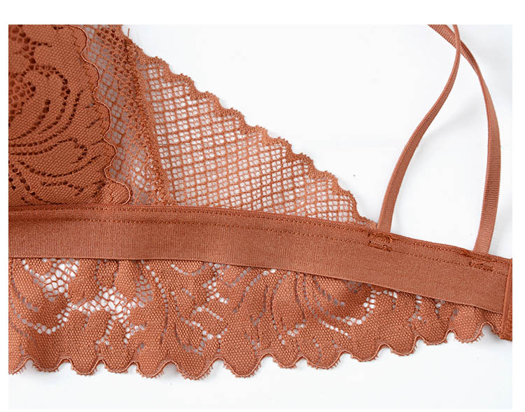 Embroidered Lace Push-up Bra and Panty Lingerie Set for Women