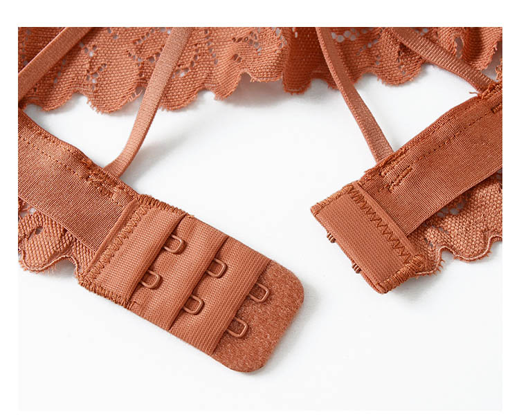 Embroidered Lace Push-up Bra and Panty Lingerie Set for Women