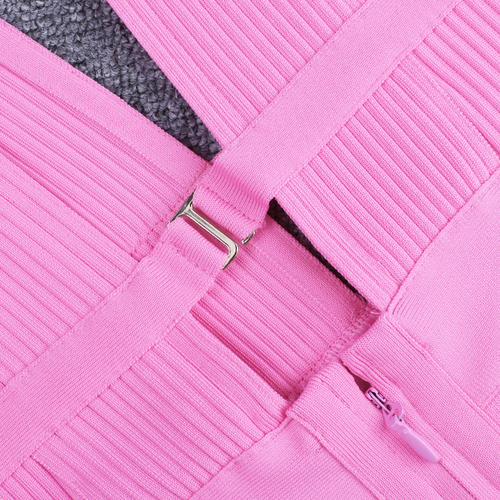 V-Neck Bodycon Women's Dress