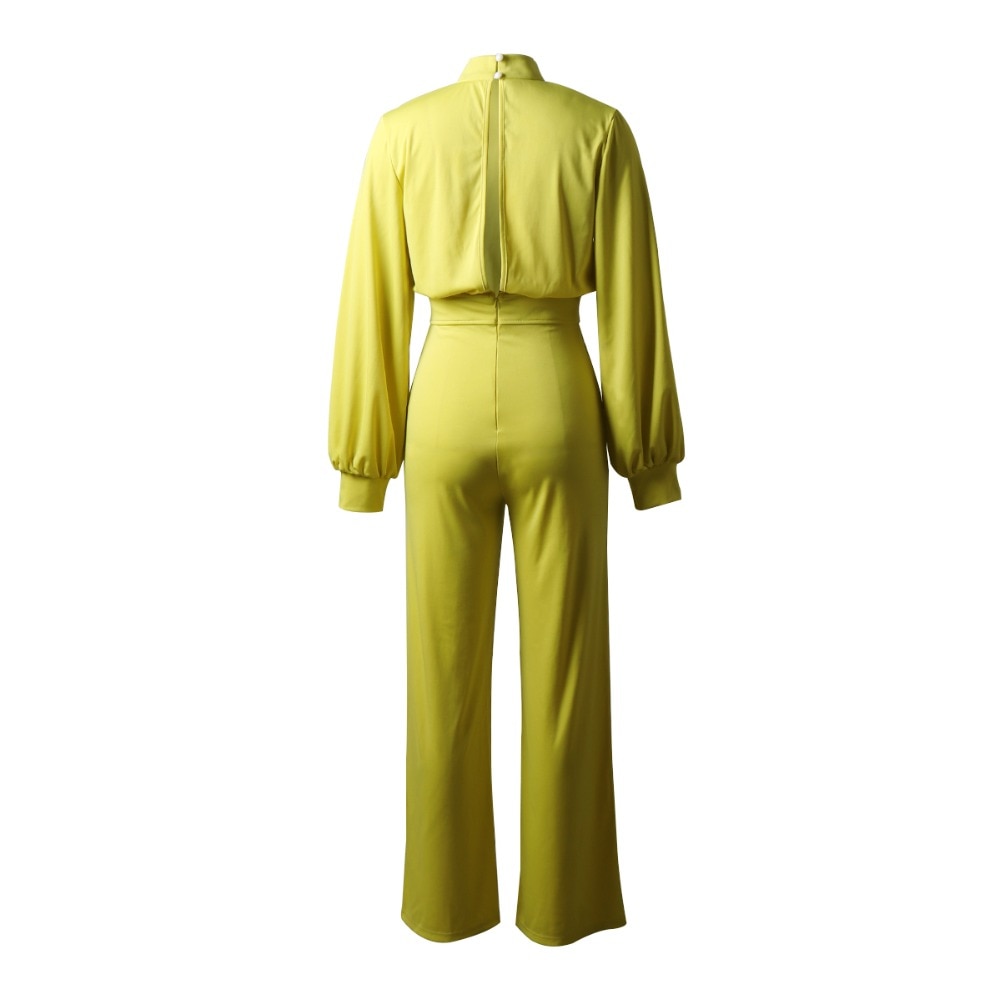 Women's Puff Sleeve Warm Jumpsuit