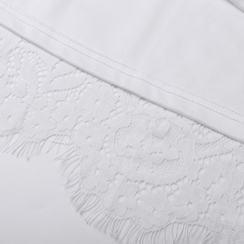 Women's White Lace Maxi Dress