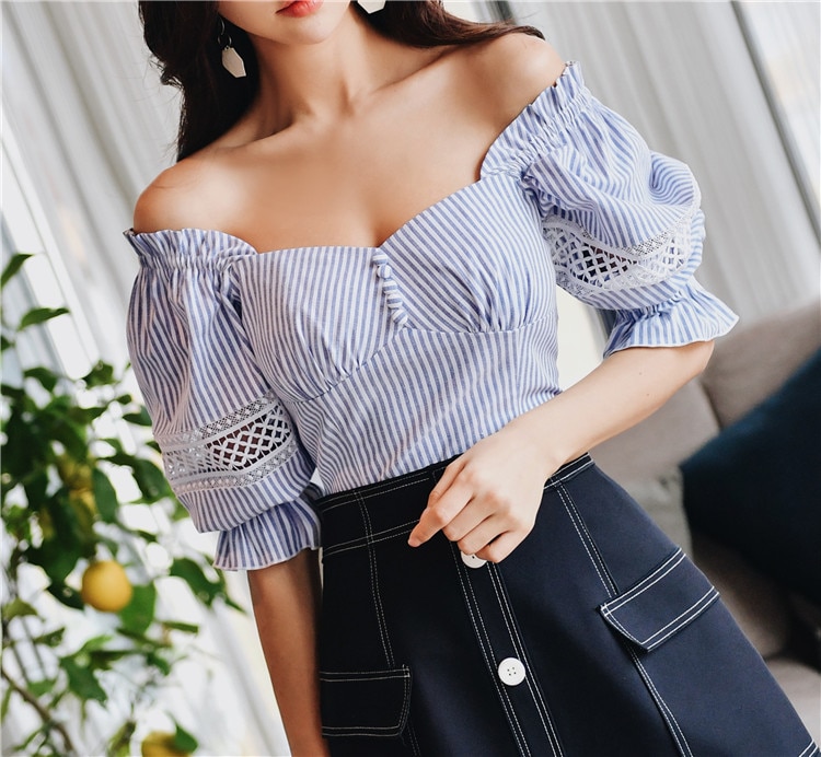 Casual Striped Blouse for Women