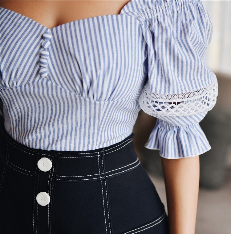 Casual Striped Blouse for Women