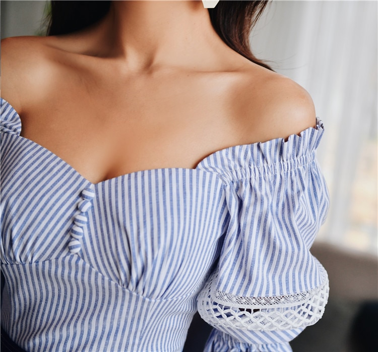 Casual Striped Blouse for Women