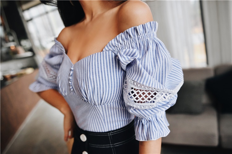Casual Striped Blouse for Women