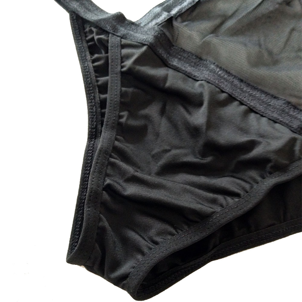 Sexy Deep V Bodysuit with Straps